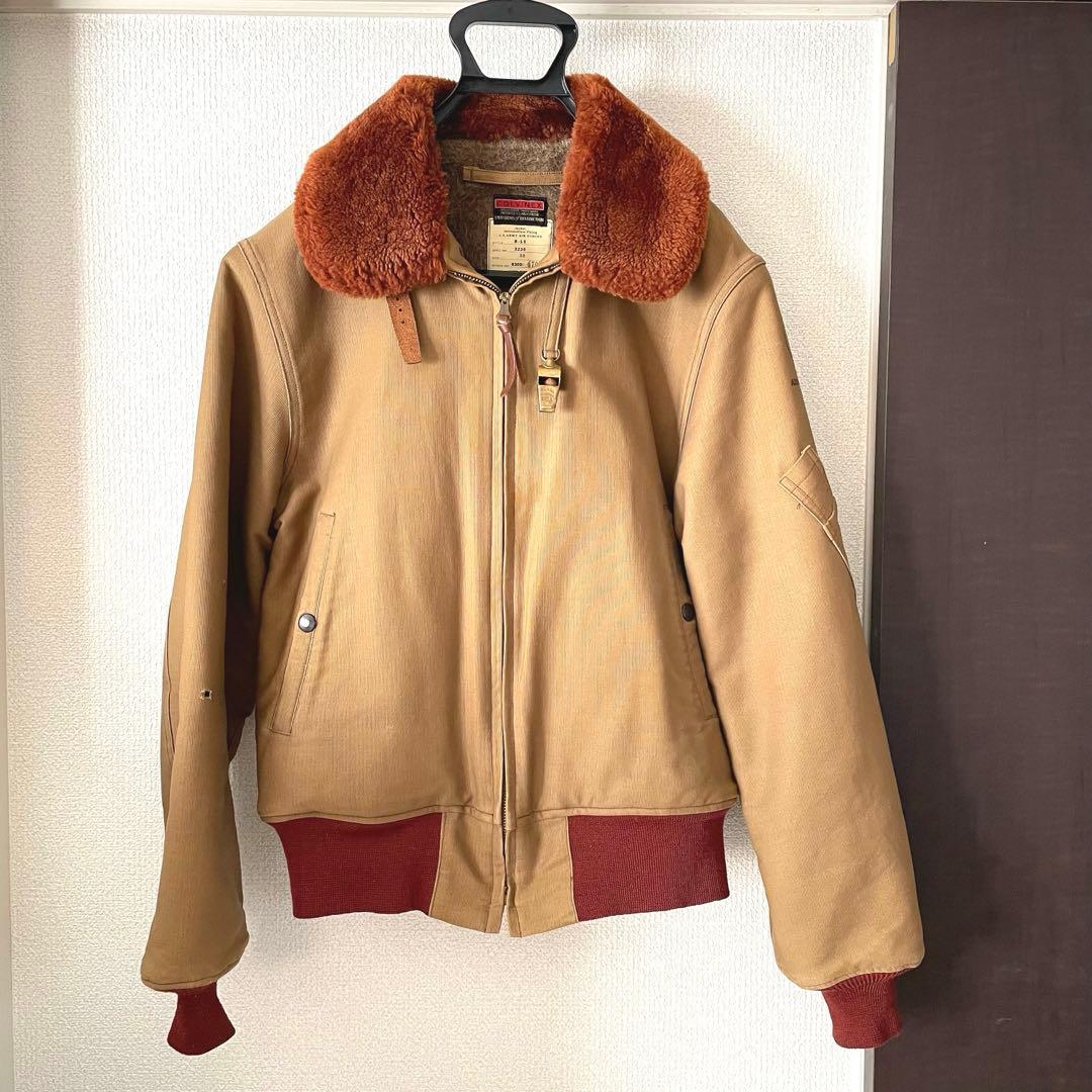 Buzz Rickson's B-15 赤リブ - メルカリ