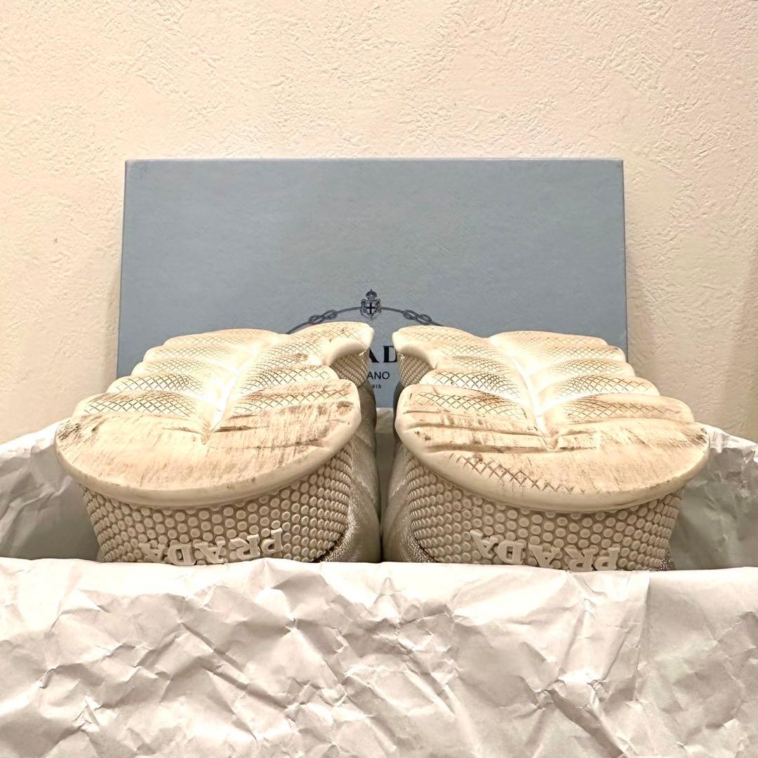 PRADA｜Nappa Leather Cloud Sneakers EU38 - メルカリ