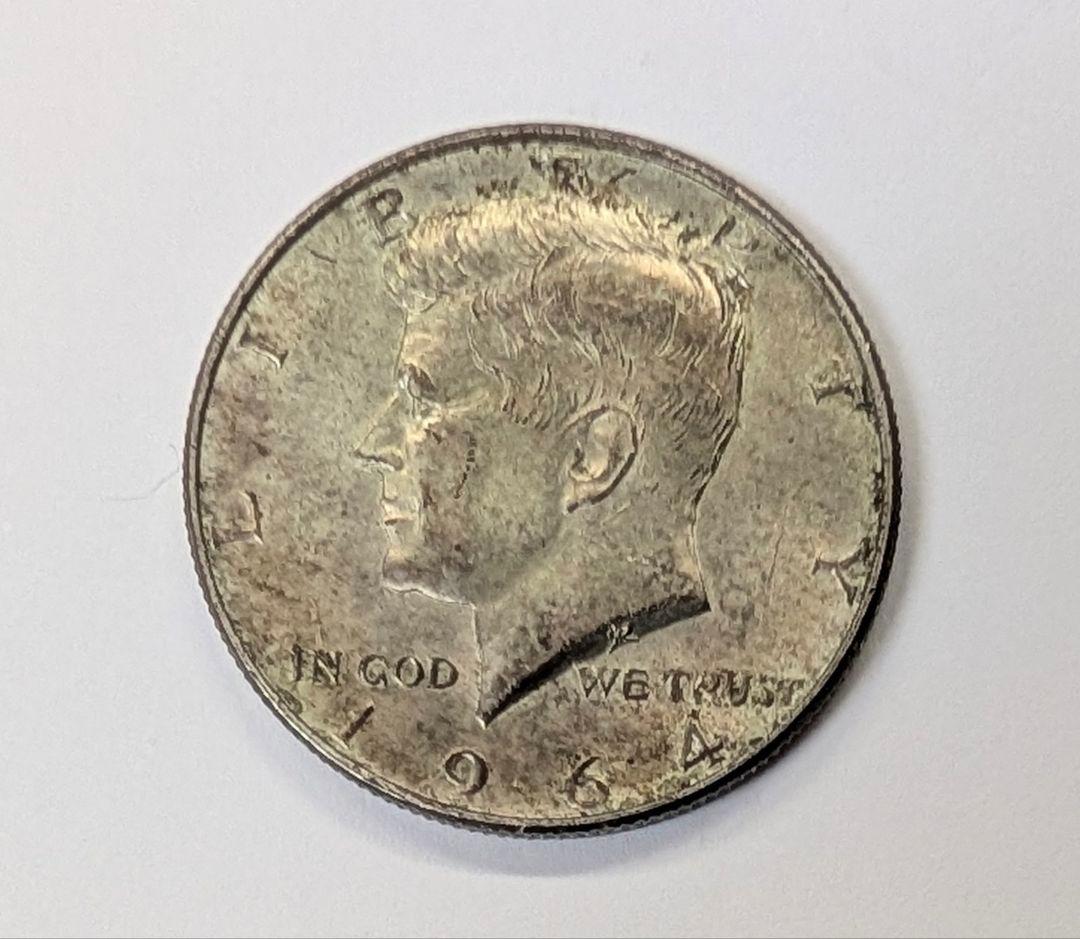 銀貨 メキシコ8レアル1887年 ケネディハーフダラー1964年 - メルカリ