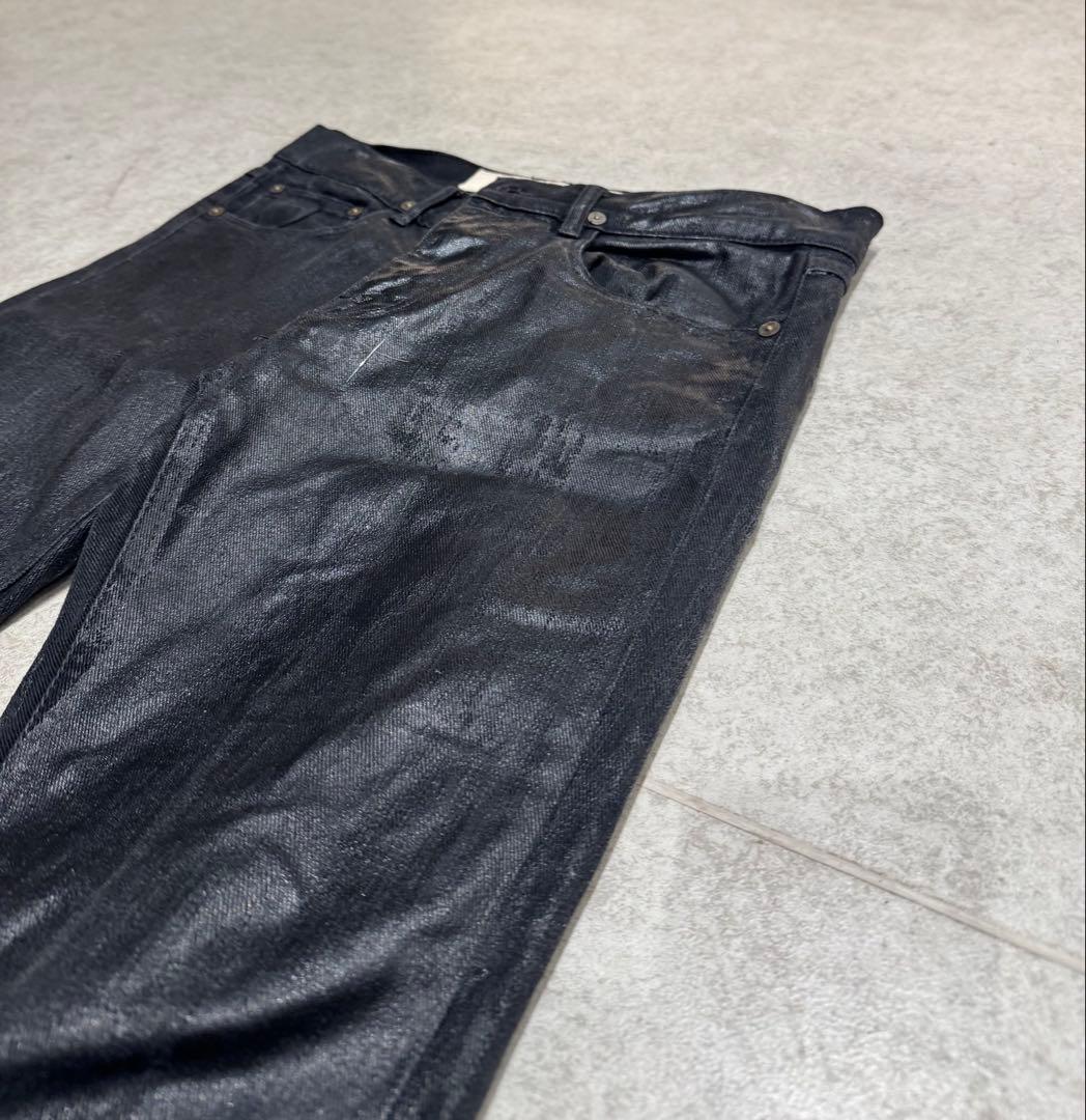 Dior homme似 ブラックコーティングデニム Archive - メルカリ