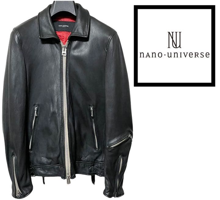 購入 【本革】nano universe ナノユニバース シープスキン ライダース