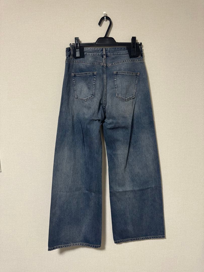 ヤマダヤ RADIATE 切り替えデザインダメージデニムワイドパンツ 現行品