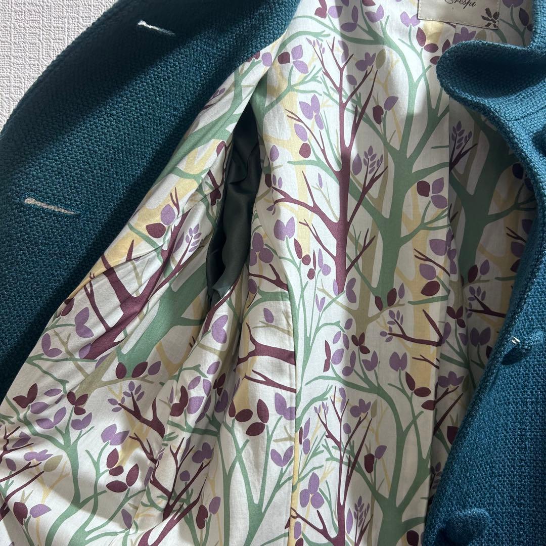 新品未使用crespiクレスピ【38→M】ロングコート♡裏地おしゃれ♡タグ