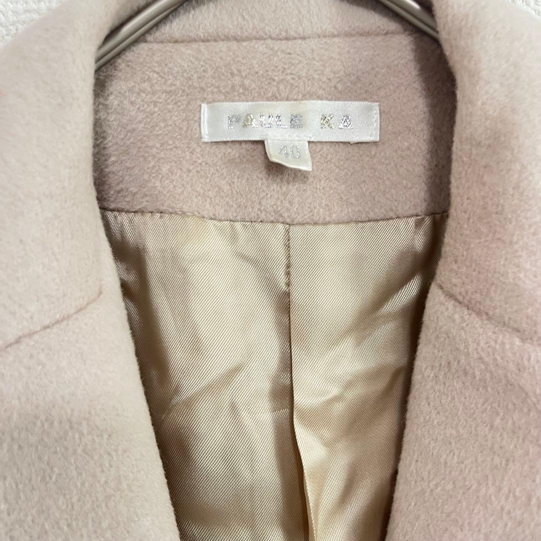 PAULE KA ベージュ ロングコート ボタン付き サイズ40 美品 チェスター