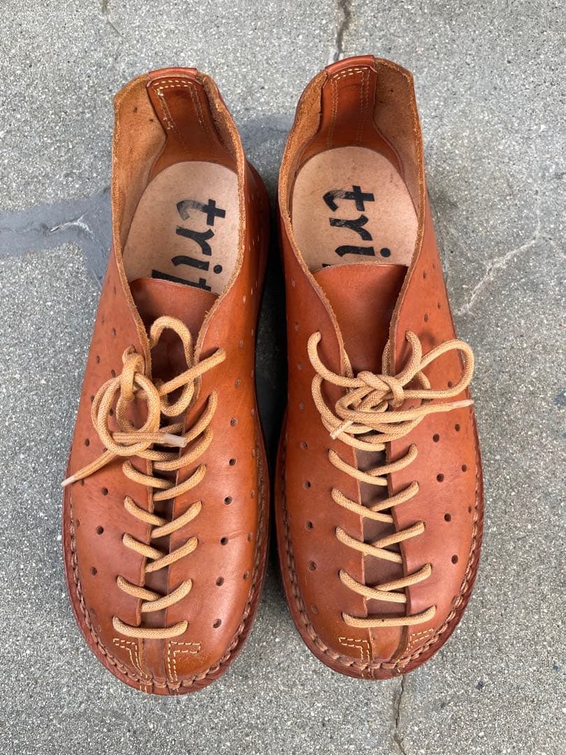 trippen Golf 36 ブラウンレザー ローファー