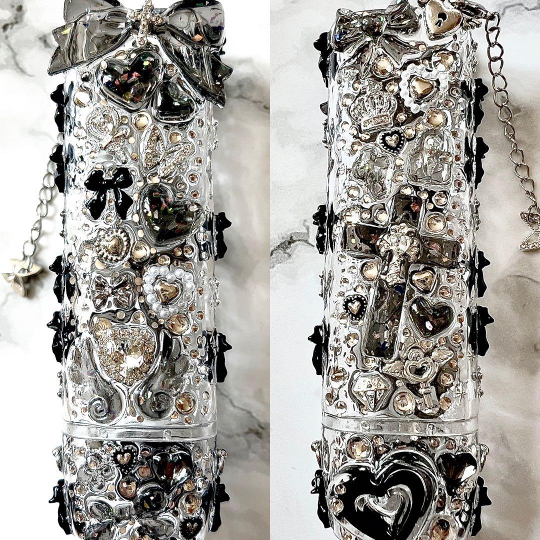 IQOSケースデコ Black 黒 全面デコ 紐付き アイコスイルマワン - メルカリ