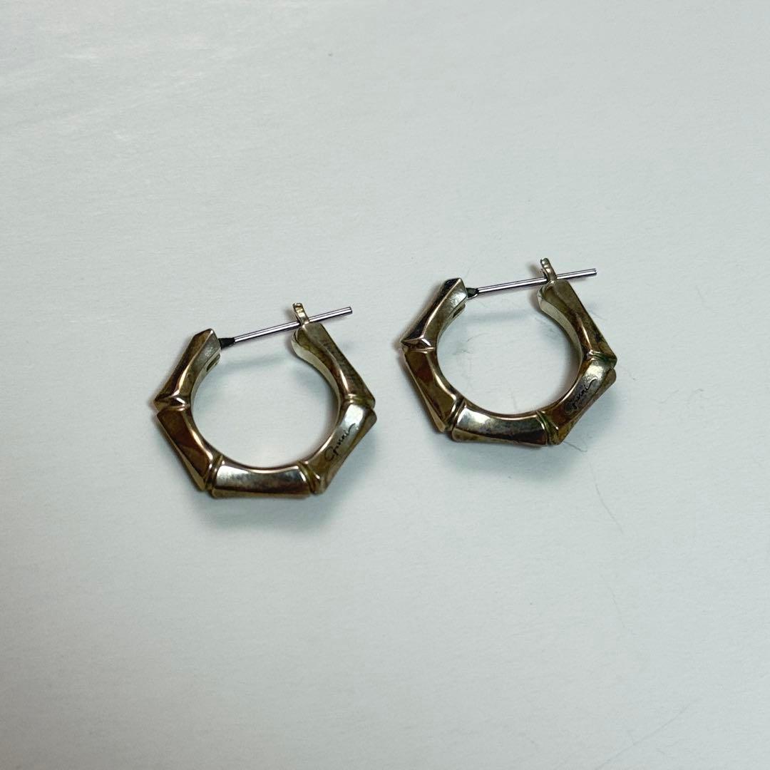 ガルニ　garni シルバー 八角形　フープ　ピアス ロゴ　ボーン　骨　925 GARNI - 【お取り寄せ注文可能】Fortune Pierce | ACRMTSM ONLINE STORE