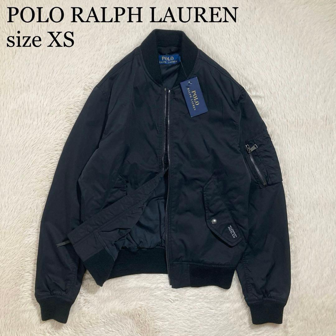 未使用タグ付 ポロラルフローレン MA-1 ボンバージャケット POLOロゴ