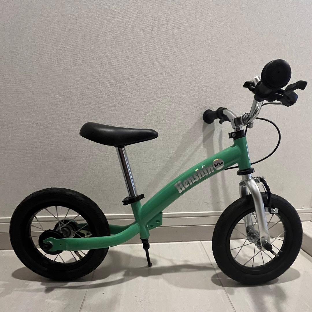 【美品】Henshin Bike へんしんバイク2 エメラルドグリーン へんしんバイク2公式｜2歳からゆる自転車デビュー