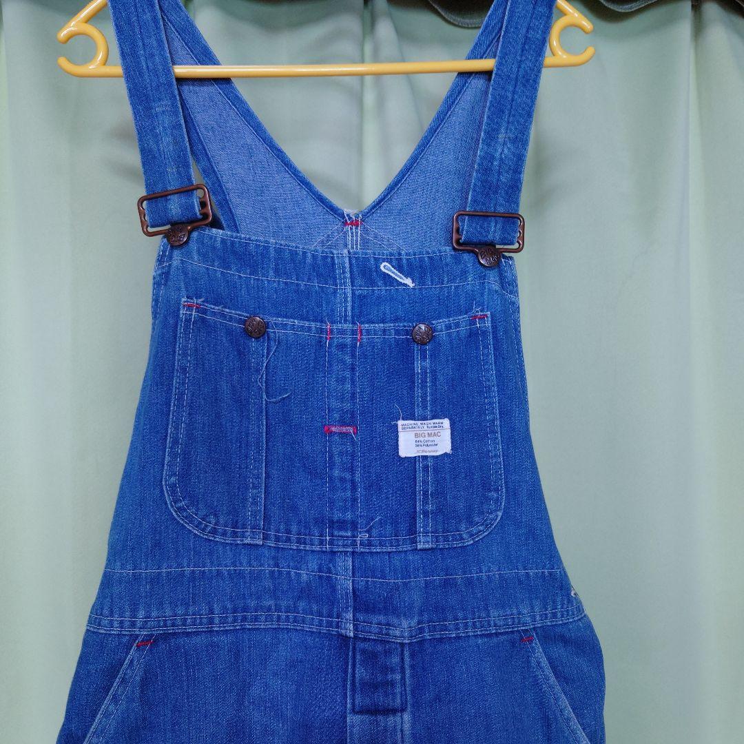 BIGMAC 70s vintage オーバーオール デニム 中古・古着通販】big mac (ビッグマック) 70s デニムオーバーオール
