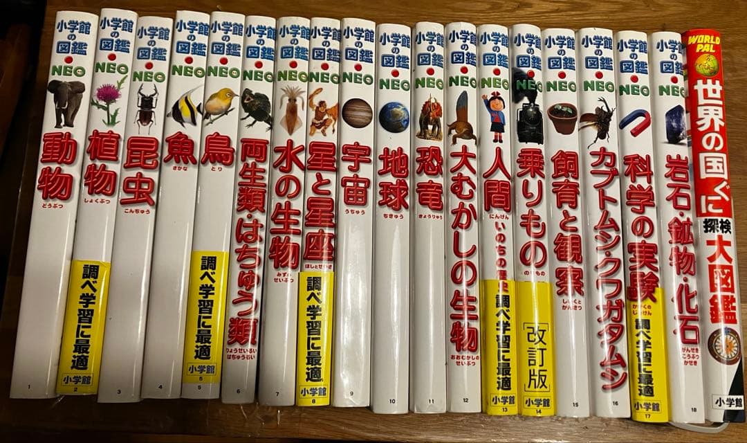 小学館の図鑑　NEO 19冊セット　未使用多数 小学館 図鑑 NEOシリーズ 合計19冊セット 付録完備 - メルカリ