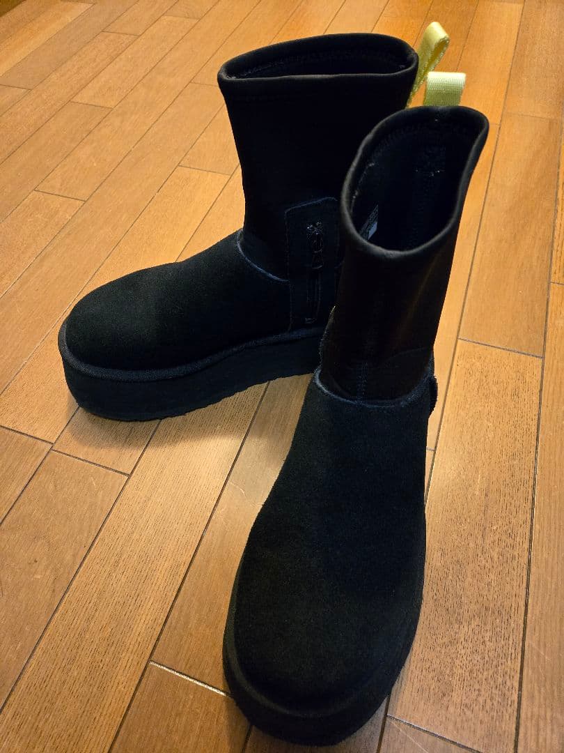UGG ブラック クラシックディッパー厚底 ムートンブーツ☆入手困難