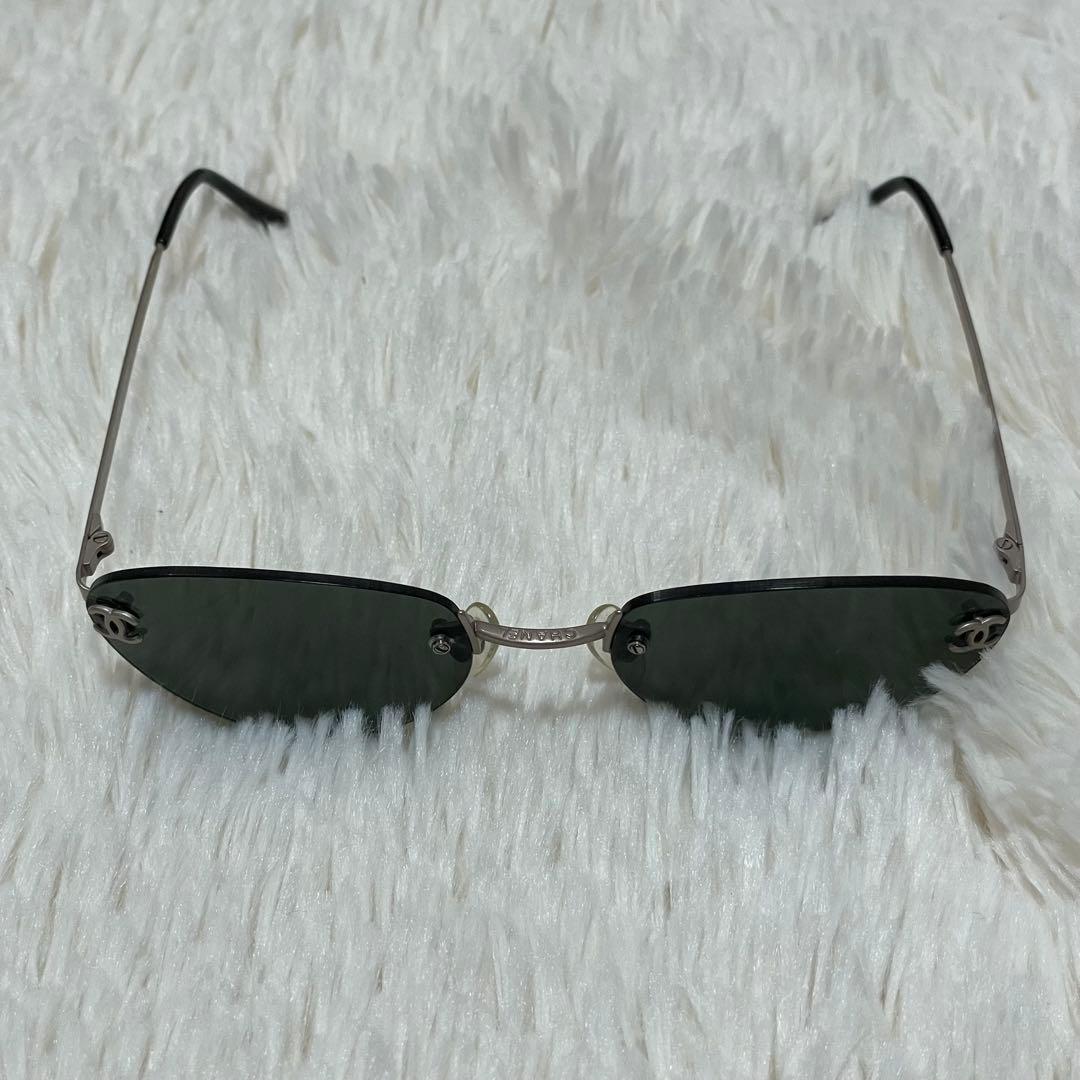 美品 シャネル サングラス 4003 黒 54□19 ココマーク リムレス - メルカリ