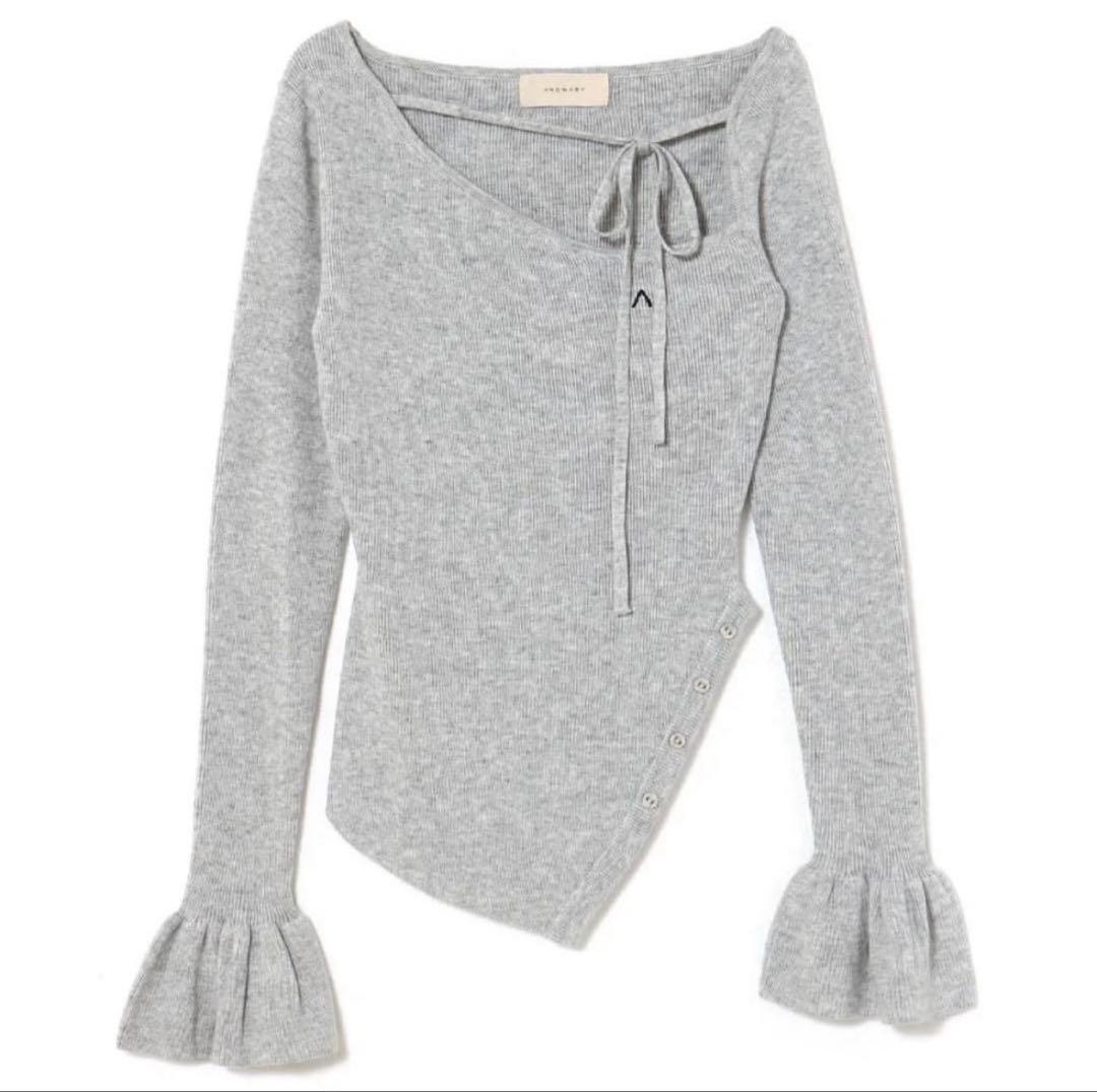 andmary Flora Knit tops グレー d21addf922c04e769f972ec7ac4316