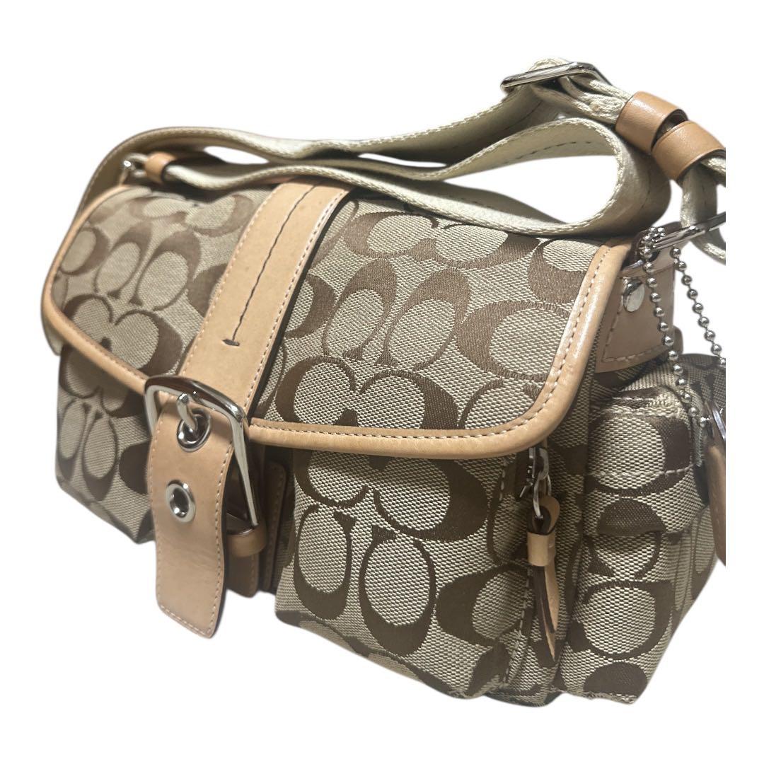 人気✨COACH コーチソーホー6835シグネチャーショルダーバッグ極美品