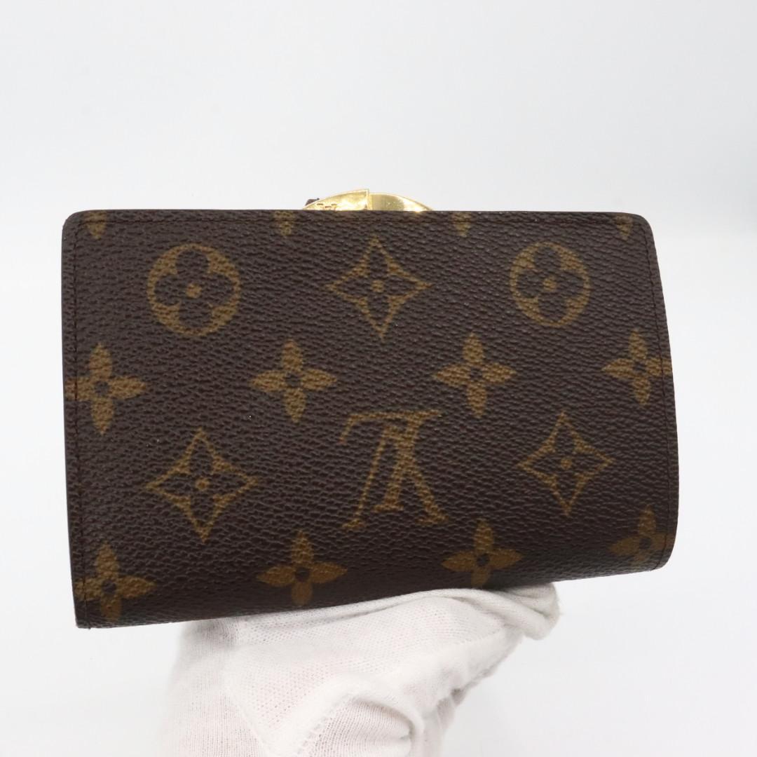新型 美品 ヴィトン モノグラム ヴィエノワ がま口 折り財布 M61663