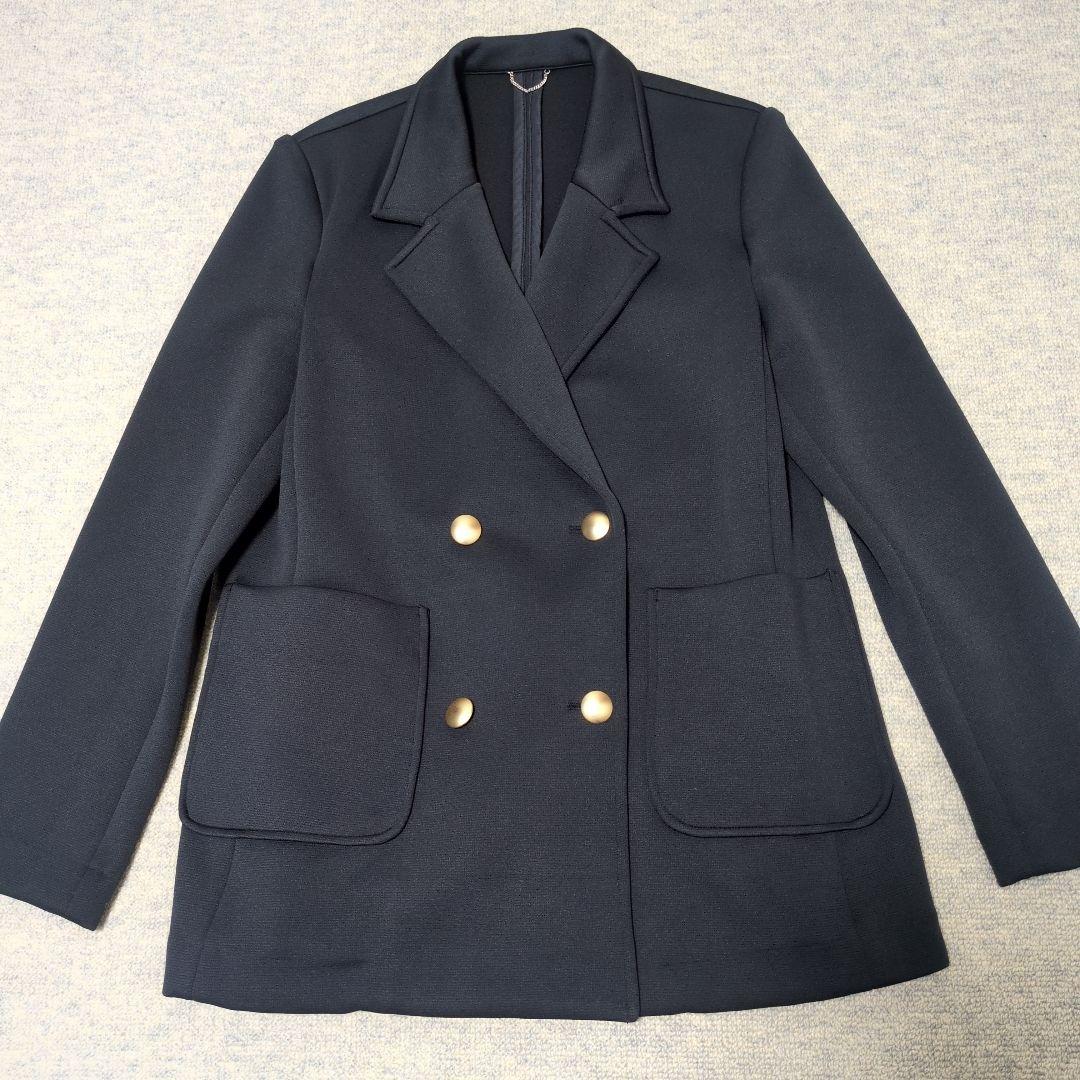 quaranciel テーラードジャケット ダブル 金ボタン 洗濯可能 40 - メルカリ