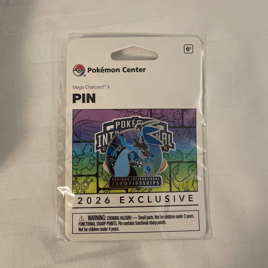 ポケモンセンター メガリザードンX ピンズ EUIC2026限定 ロンドン