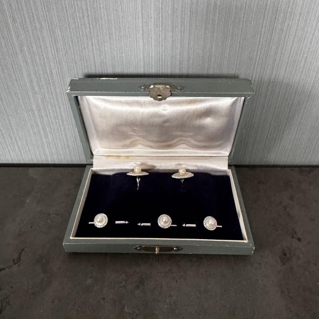 美品 アンティーク】メンズカフリングスなど パール 真珠 - メルカリ