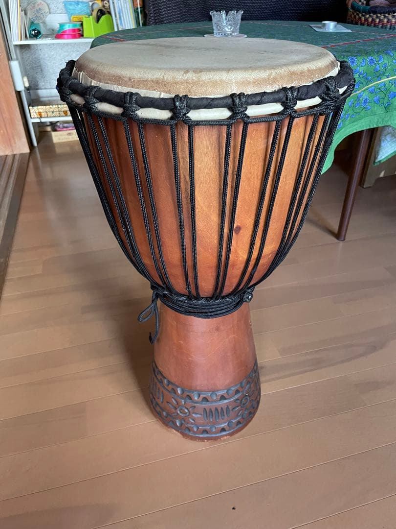 木製パーカッション 楽器 打面30センチジャンベ 楽器・機材