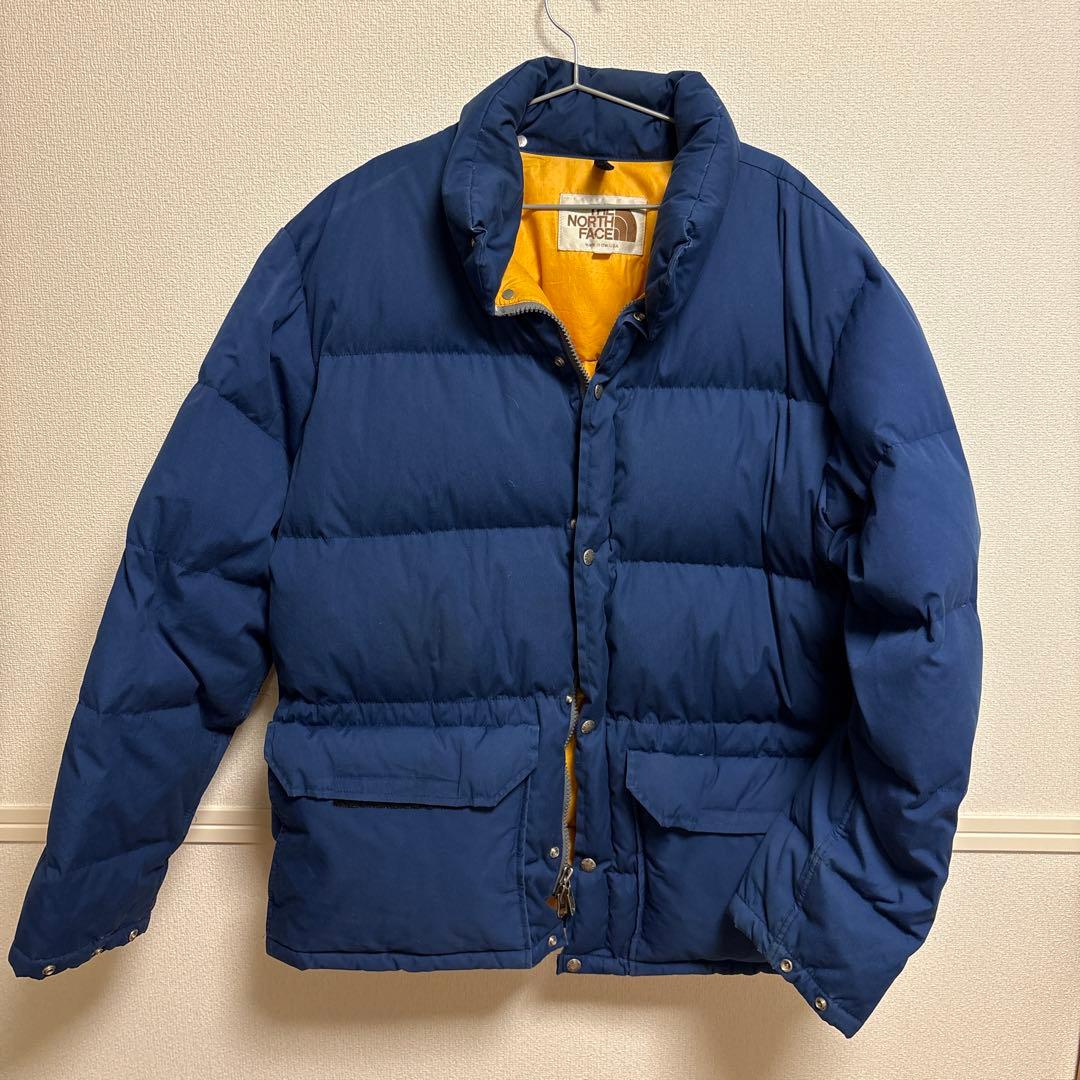 90S 茶タグ ノースフェイス シエラダウンジャケット USA製 ゴールド