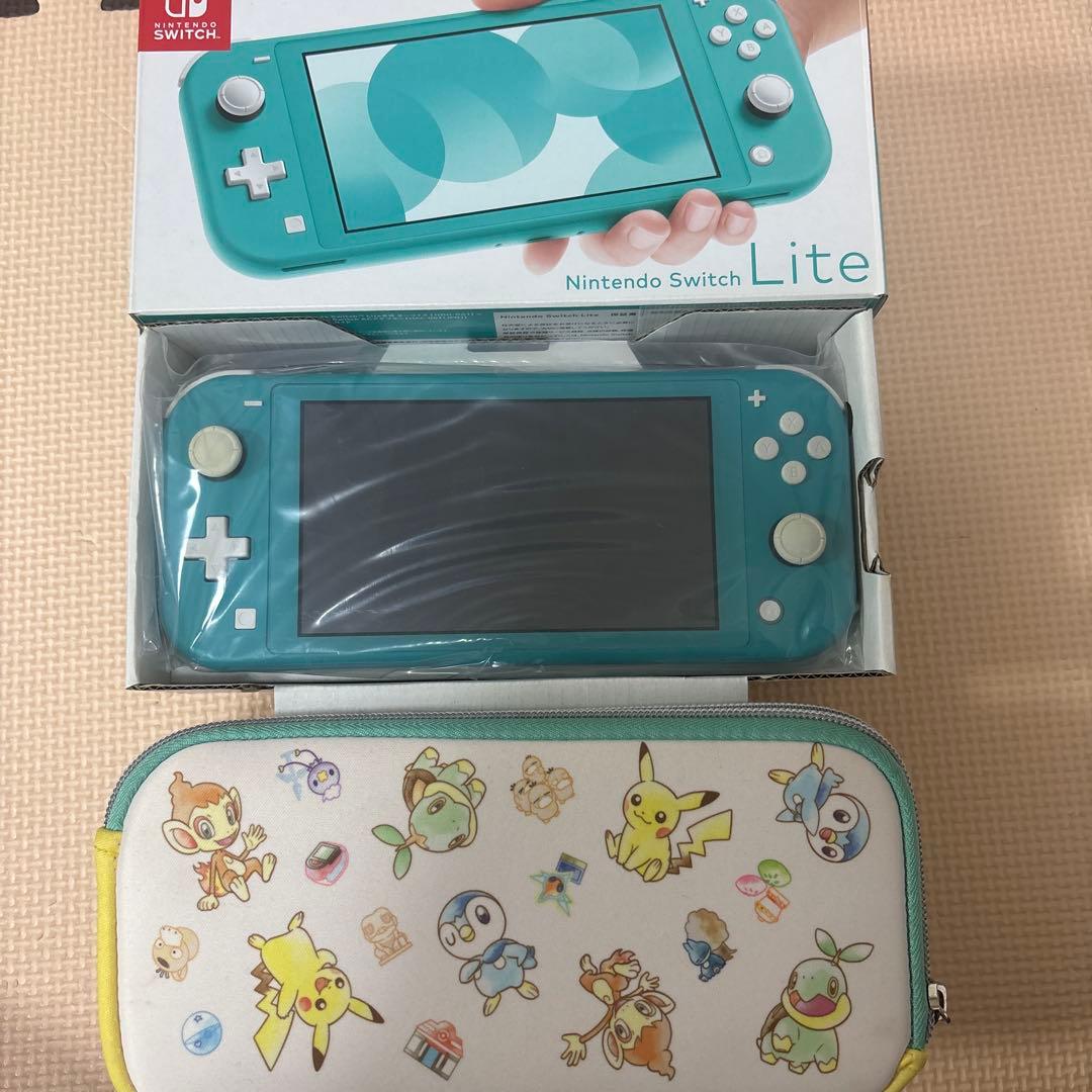 Nintendo Switch Lite 本体（ターコイズ）＆ポケモンケース - メルカリ