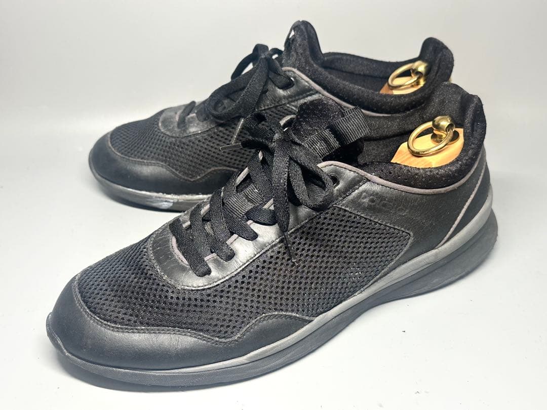 ドルガバ UK9 27.5cm程度 メンズ スニーカー レザー 黒 くつ 靴 ドルガバ UK9 27.5cm程度 メンズ スニーカー レザー 黒 くつ 靴