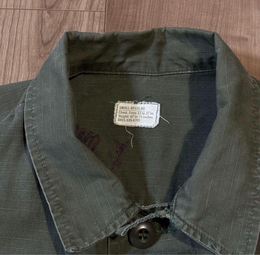 70s U.S.ARMY ジャングルファティーグ 4th リップストップ S-R