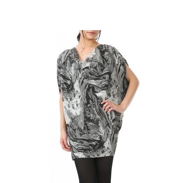 スペッチオ SPECCHIO☆シャトルプリーツ ワンピース マーブル☆40