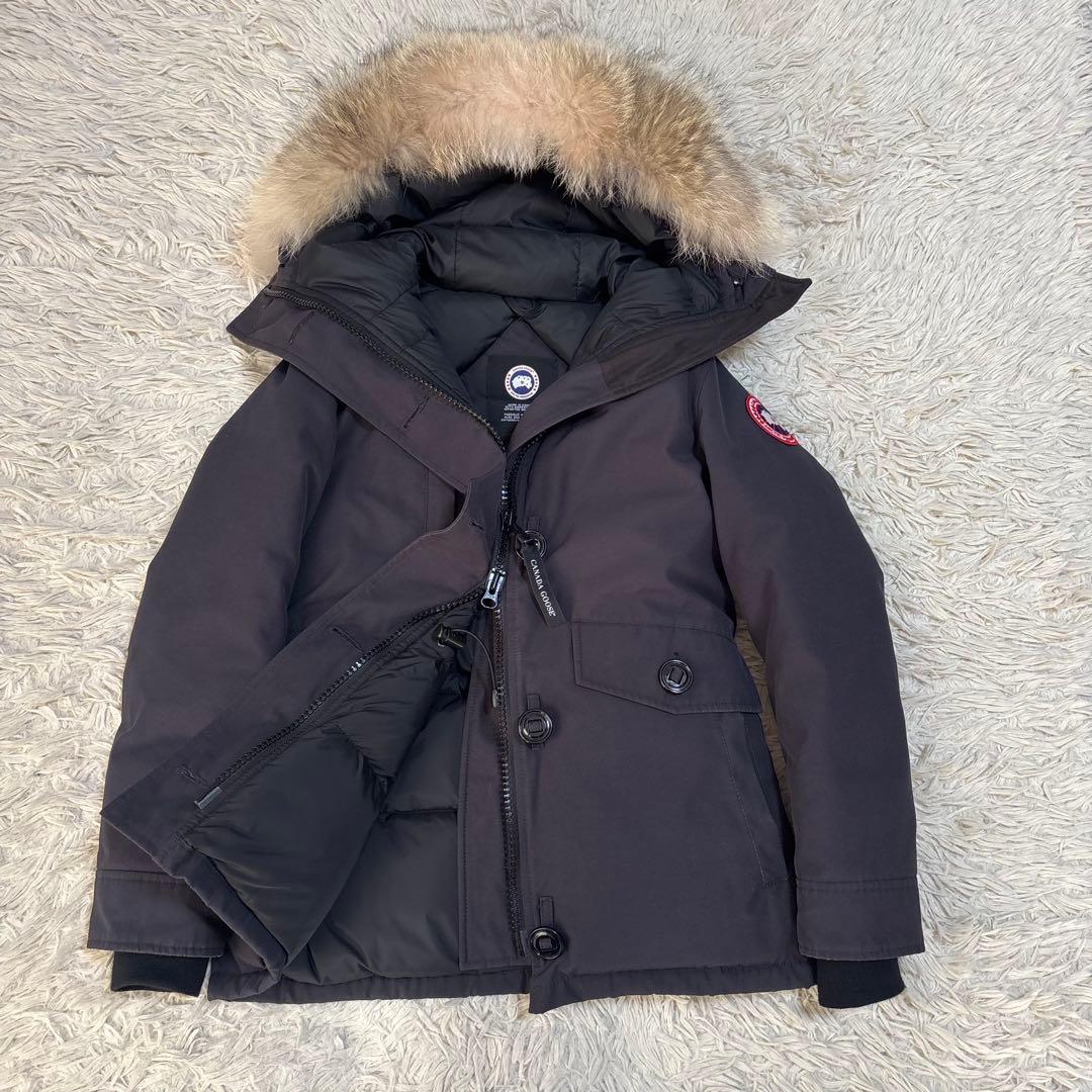 カナダグース シャーロットパーカ ダウンジャケット 2WAY NAVY S