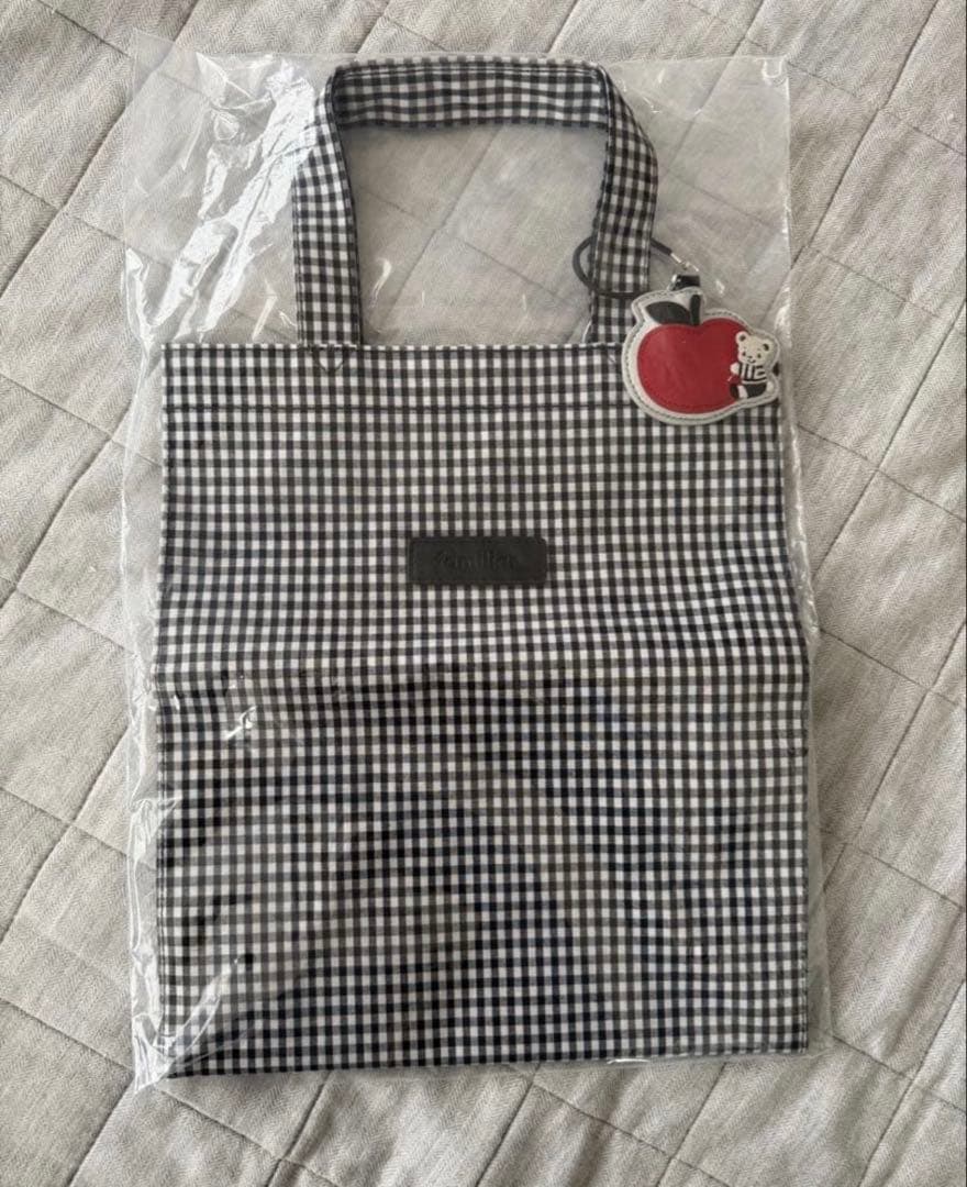 新品未開封タグ付き ファミリア トートバッグ ギンガムチェック