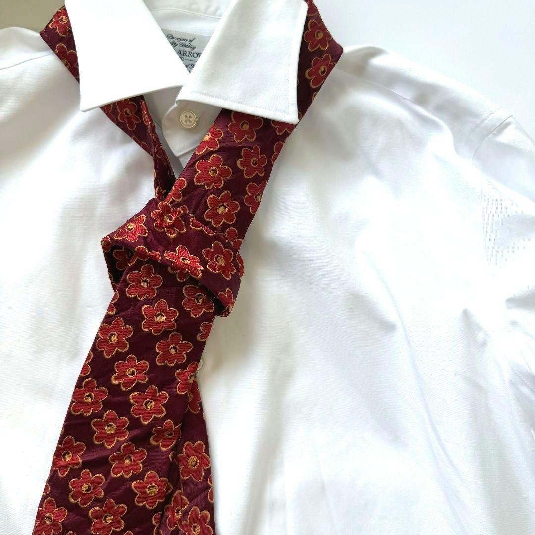 極美品】コムデギャルソン オムドゥ HOMMEDEUX ネクタイ 花柄 シャツ