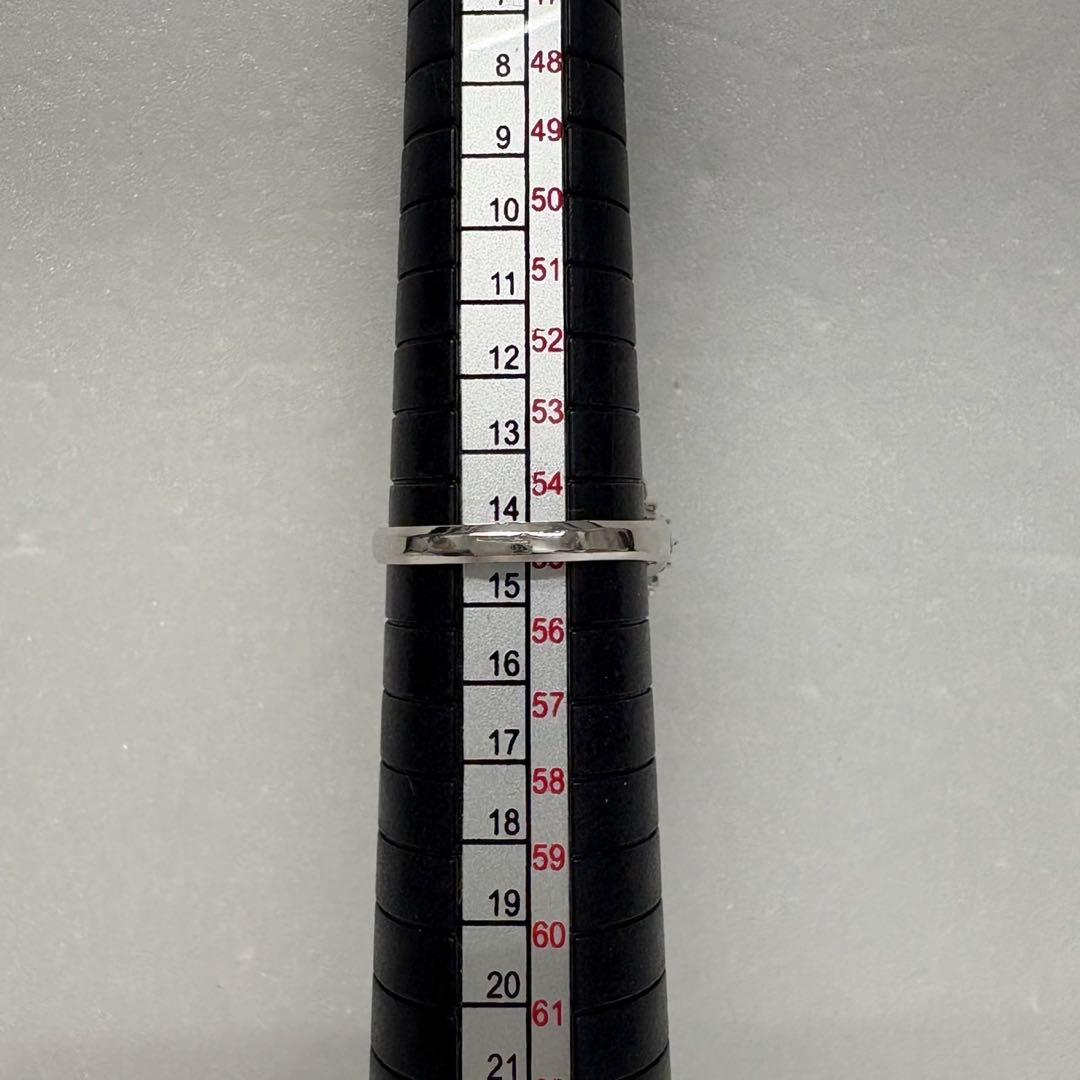 【PT900/リング】指輪 5.2g エメラルド1ct ダイヤアクセサリー