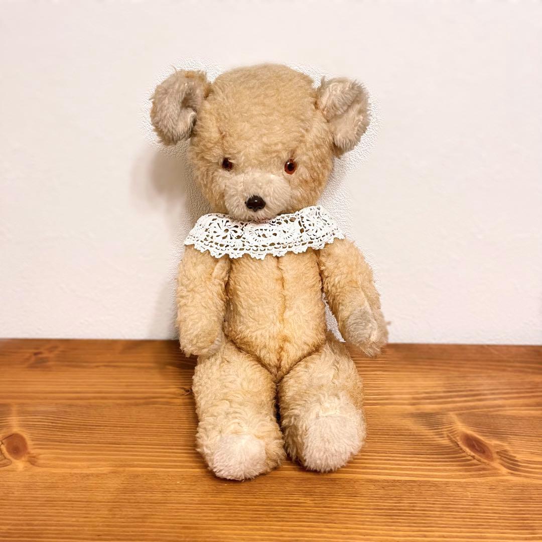 フランスアンティーク ぬいぐるみ テディベア - メルカリ