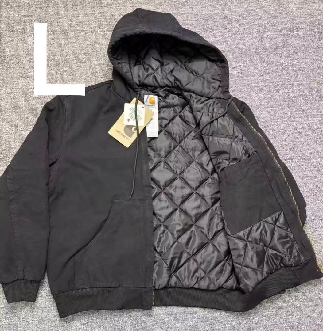 カーハートアクティブジャケット希少　黒色 carhartt カーハート アクティブジャケット パーカー 黒 XXL相当