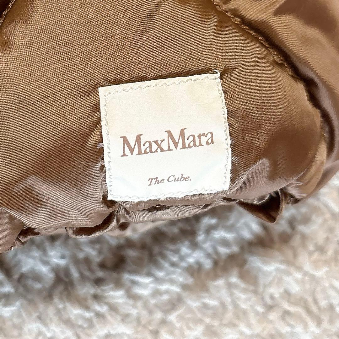 美品】マックスマーラTHE CUBEダウンジャケット キルティングブロンズ