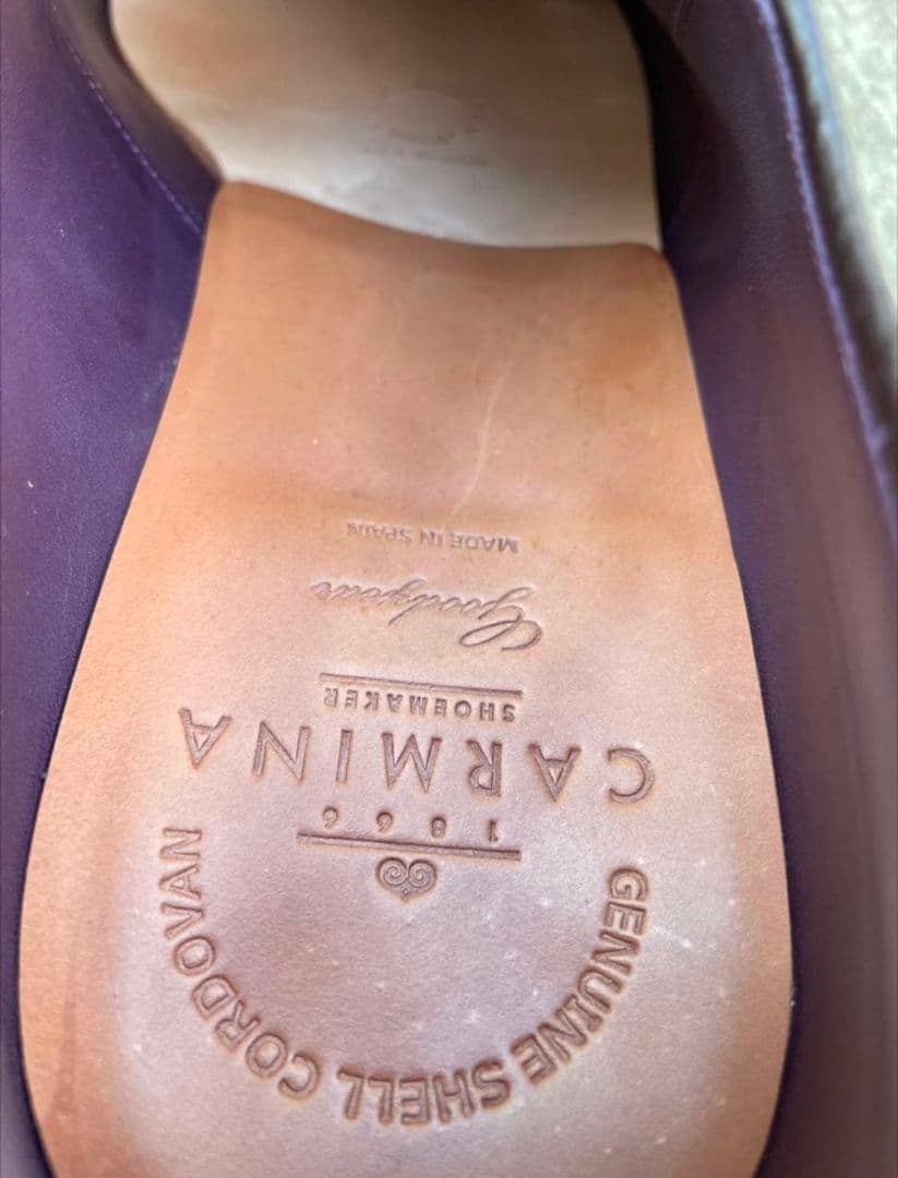 CARMINA カルミーナ ホーウィンシェルコードバン オスカー UK9 - メルカリ