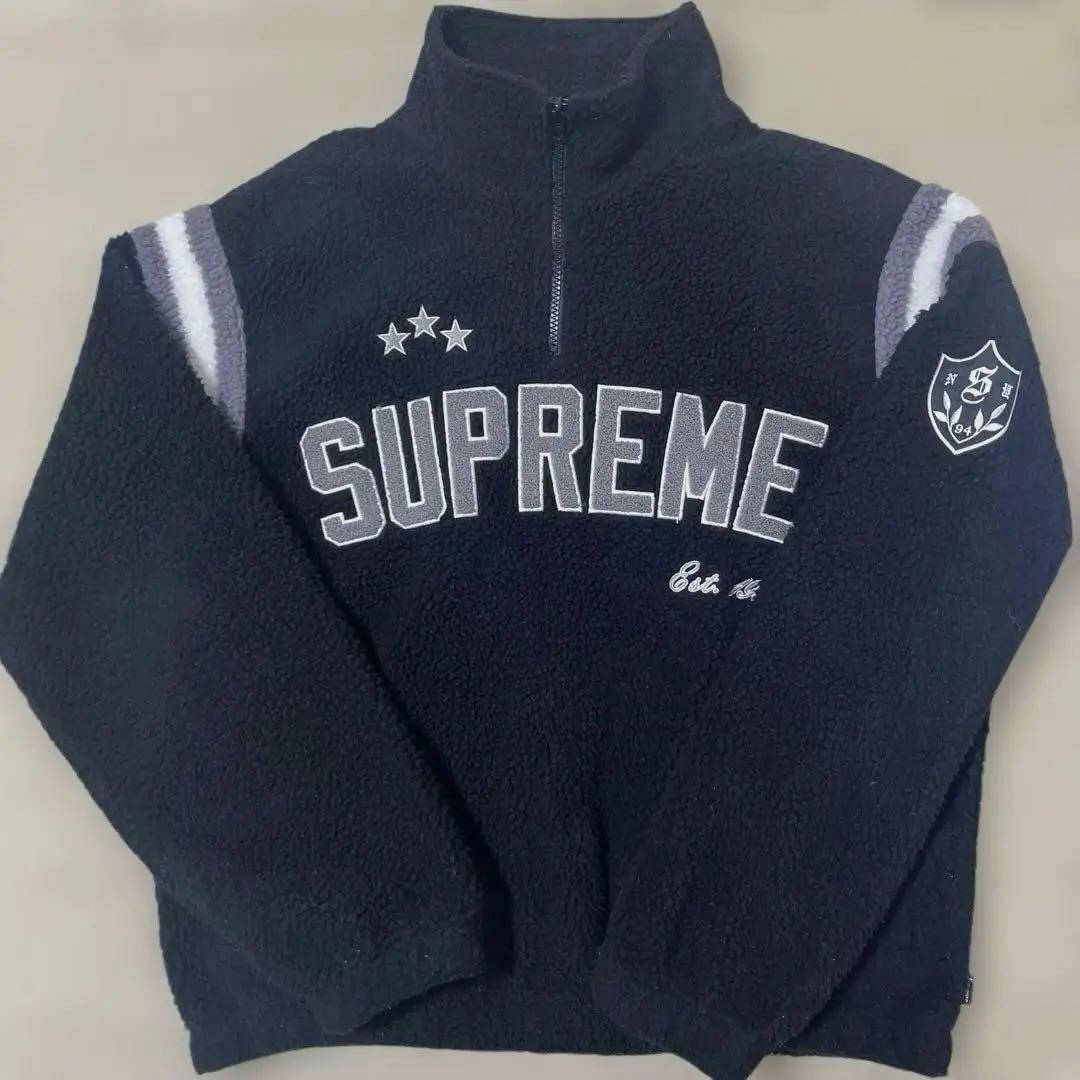 美品 Supreme Arc Half Zip Fleece Pullover - メルカリ