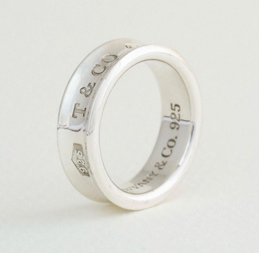 【美品】Tiffany & Co. ナローリング 16号 ティファニー「16 ストーン」新作ナローリング、ダイヤモンド