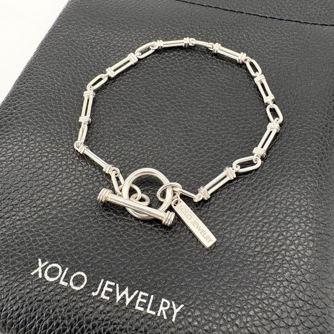 美品 xolo ショロジュエリー ブレスレット シルバー 925 アンカー 袋付 XOLO XOLO JEWELRY / ショロ ジュエリー ： Anchor Link Bracelet