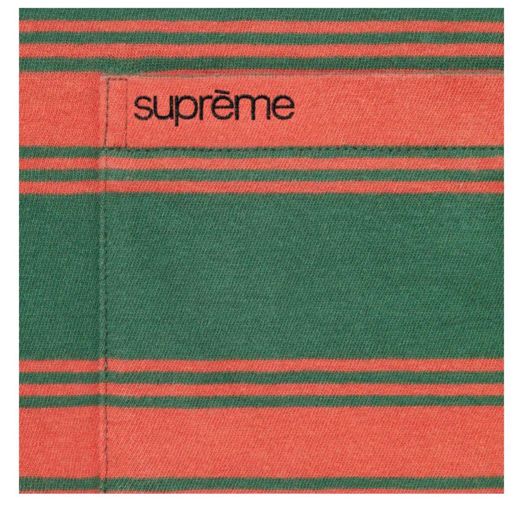 Supreme Stripe Pocket L/S Top L - メルカリ