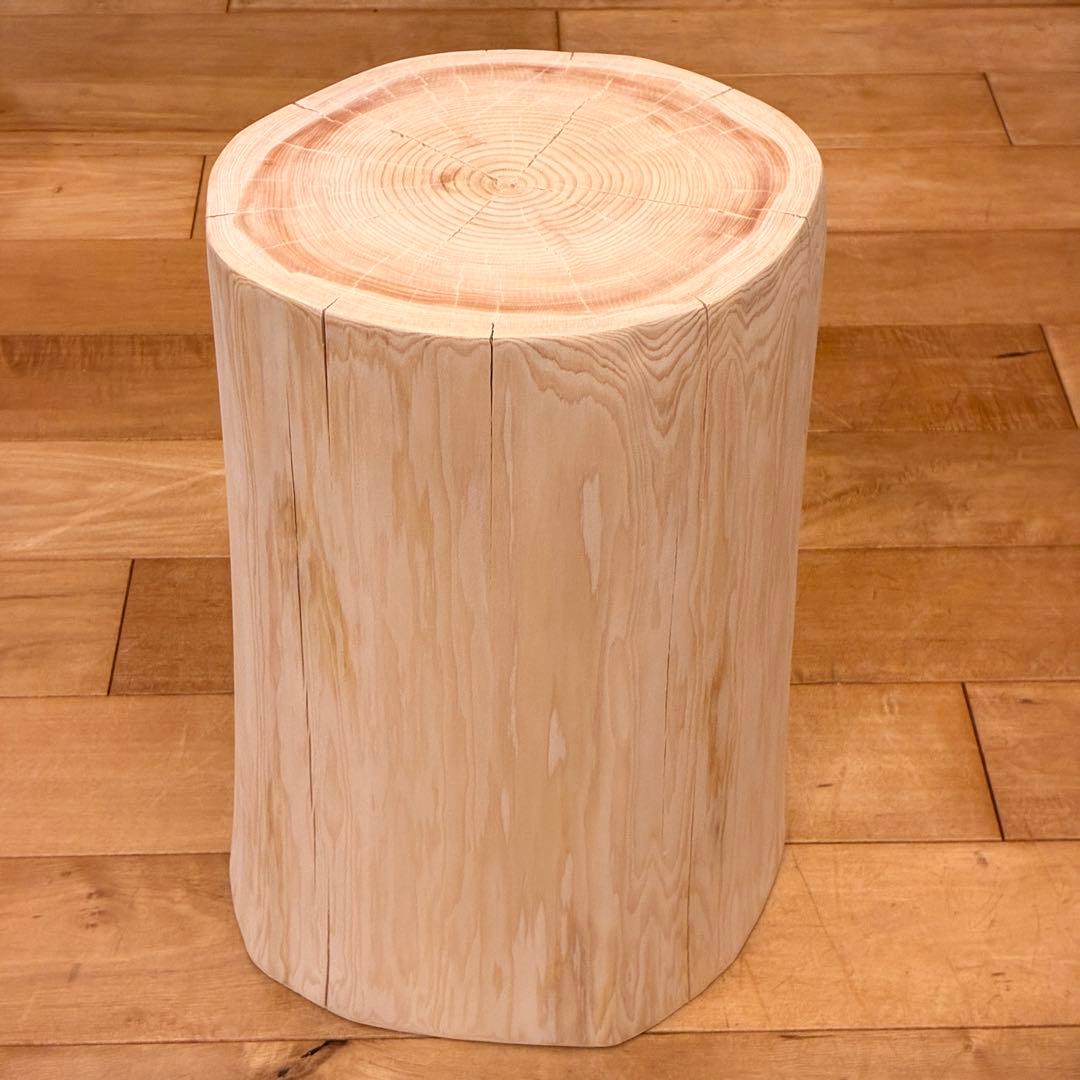 ひのき 丸太 スツール 椅子 No.1586 - メルカリ