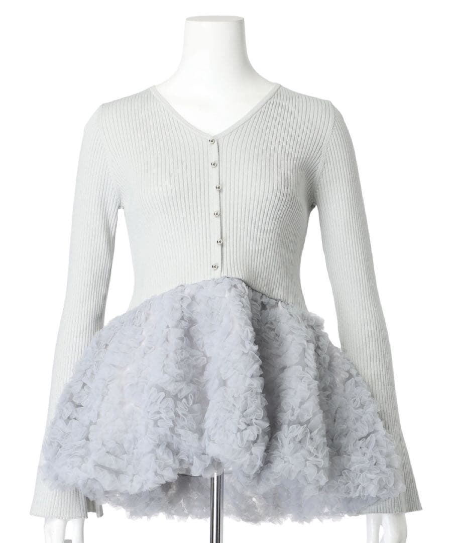 様 チュールバルーンペプラムニット リランドチュール - メルカリ