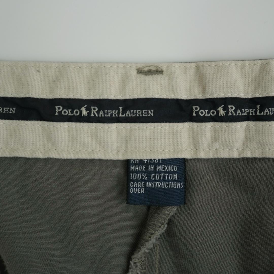 ラルフローレン 90s ツータックチノパンツ グレー 36×30 - メルカリ