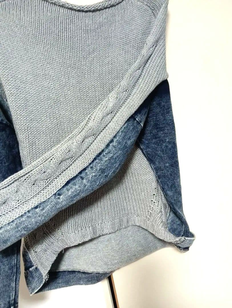 お値下げしました✦スコットクラブ デニム切替ニット - メルカリ