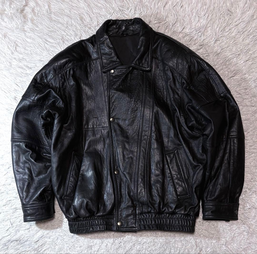 00s ブラック A-2 短丈レザージャケット y2k - メルカリ