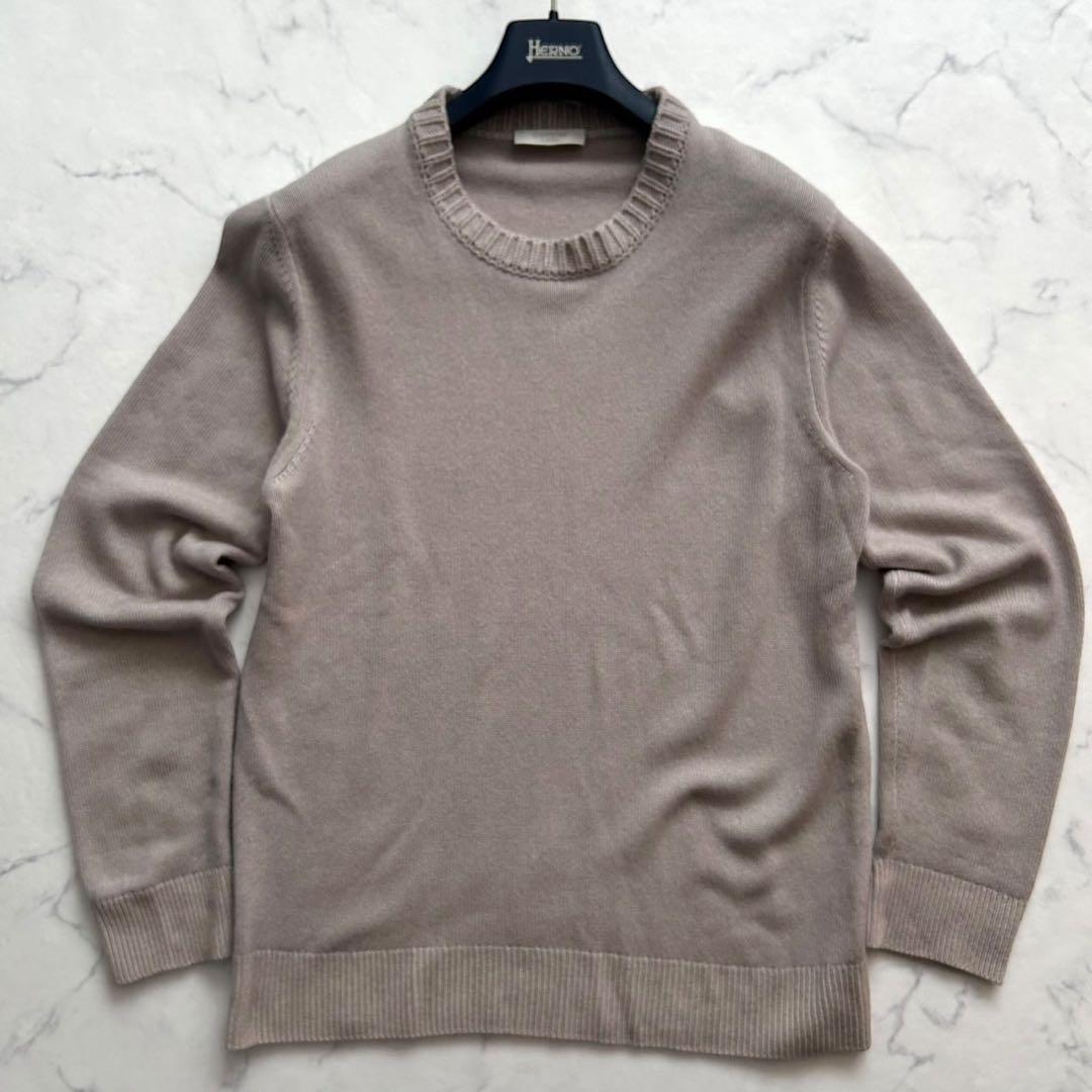 コスタンザ 52/XL カシミヤ100% イタリア製 ニット ベージュ SALE｜GRAN SASSO グランサッソ / ウールビスコースカシミヤ クルー