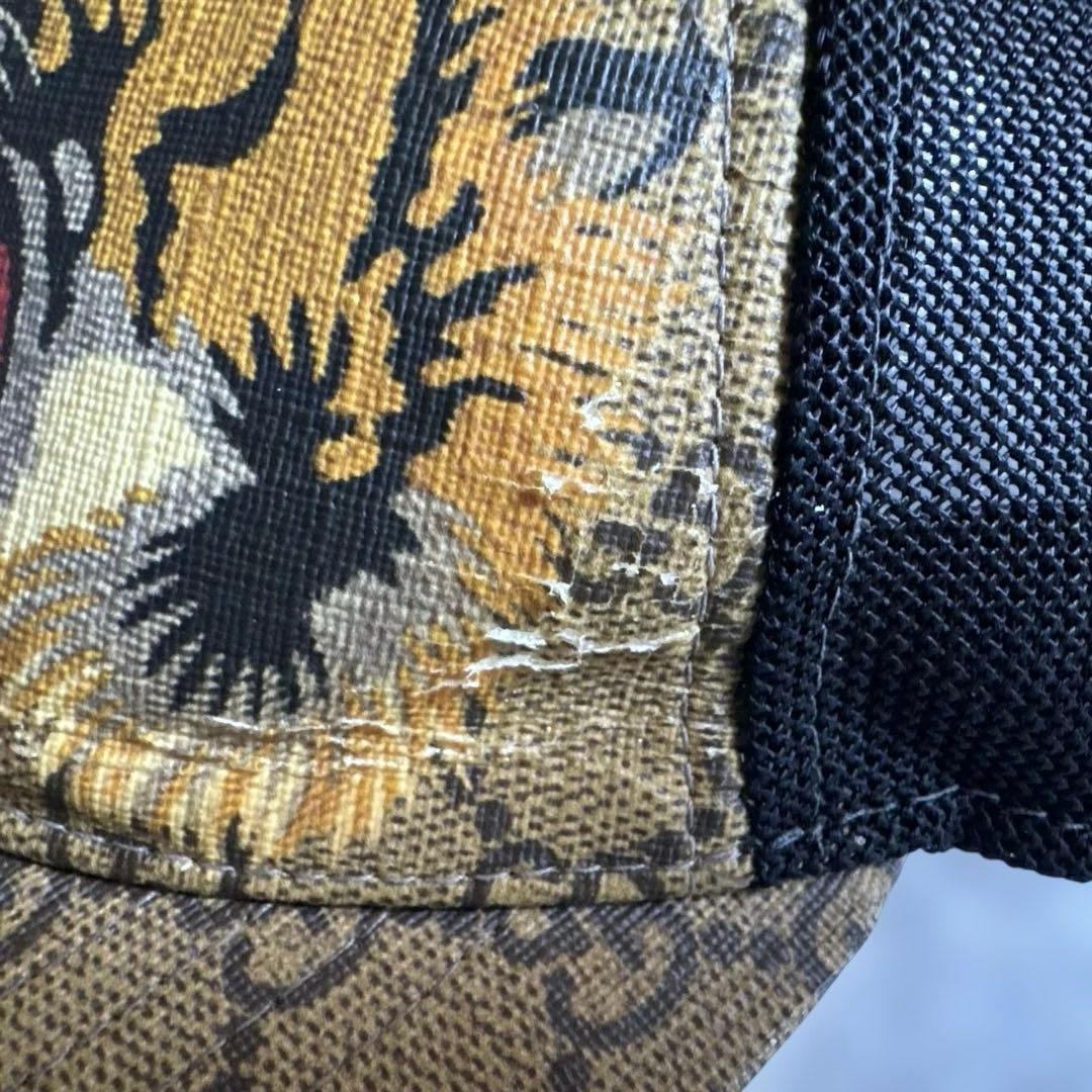 グッチ アジャスタブルキャップ タイガー GGスプリーム XLサイズ