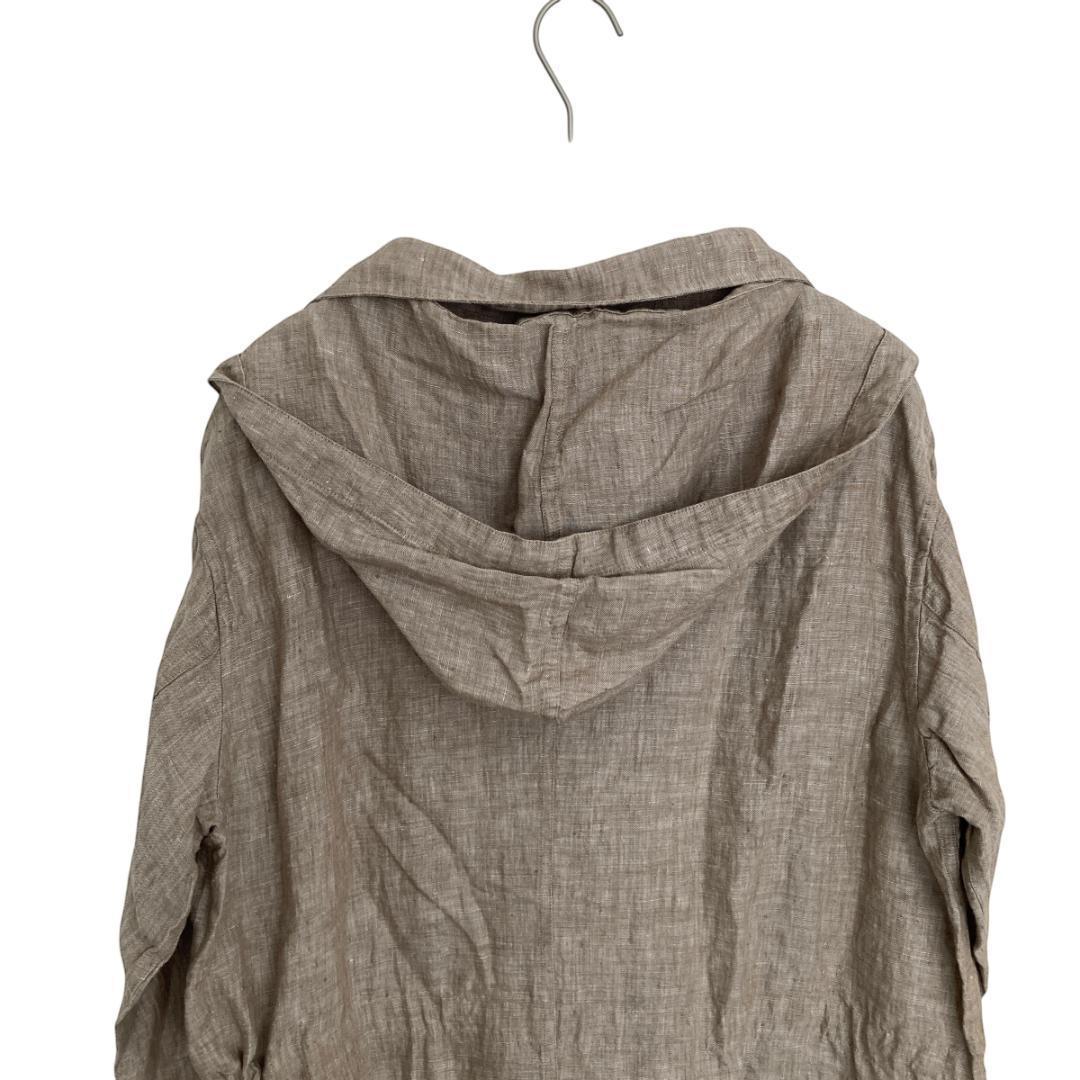 新品】パドカレ pas de calaisリネンコート ベージュ（SI20）