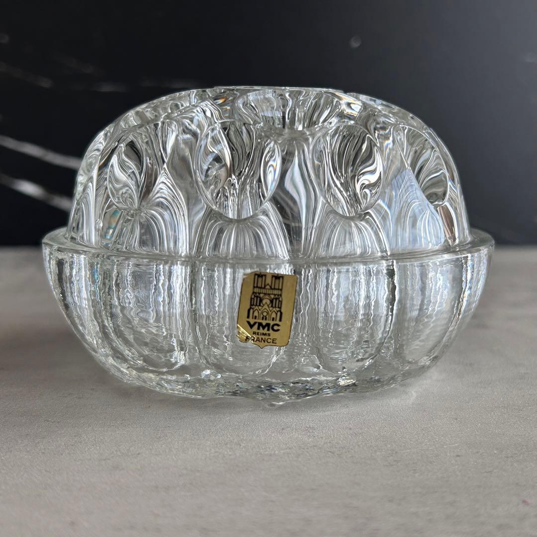 クリストフル＆VMC REIMS 花器 花瓶 フラワーベース シルバー、ガラス